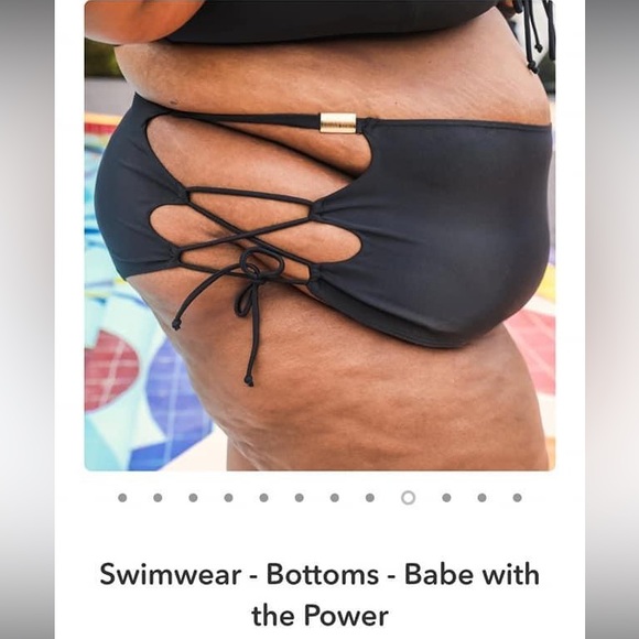 Snag Black Bikini in sizes E Bottoms and F Top - Picture 3 of 9